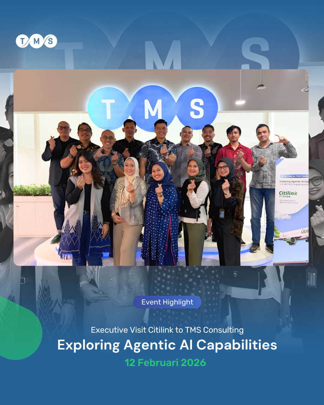 Citilink executive visit to TMS Consulting discussing Agentic AI